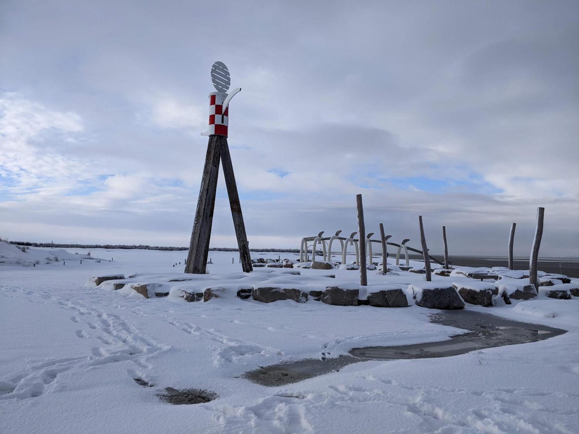 Drei-Insel-Blick Neßmersiel Esterno foto